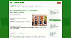 Desktop Screenshot of bio-obchod.sk
