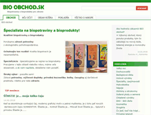 Tablet Screenshot of bio-obchod.sk